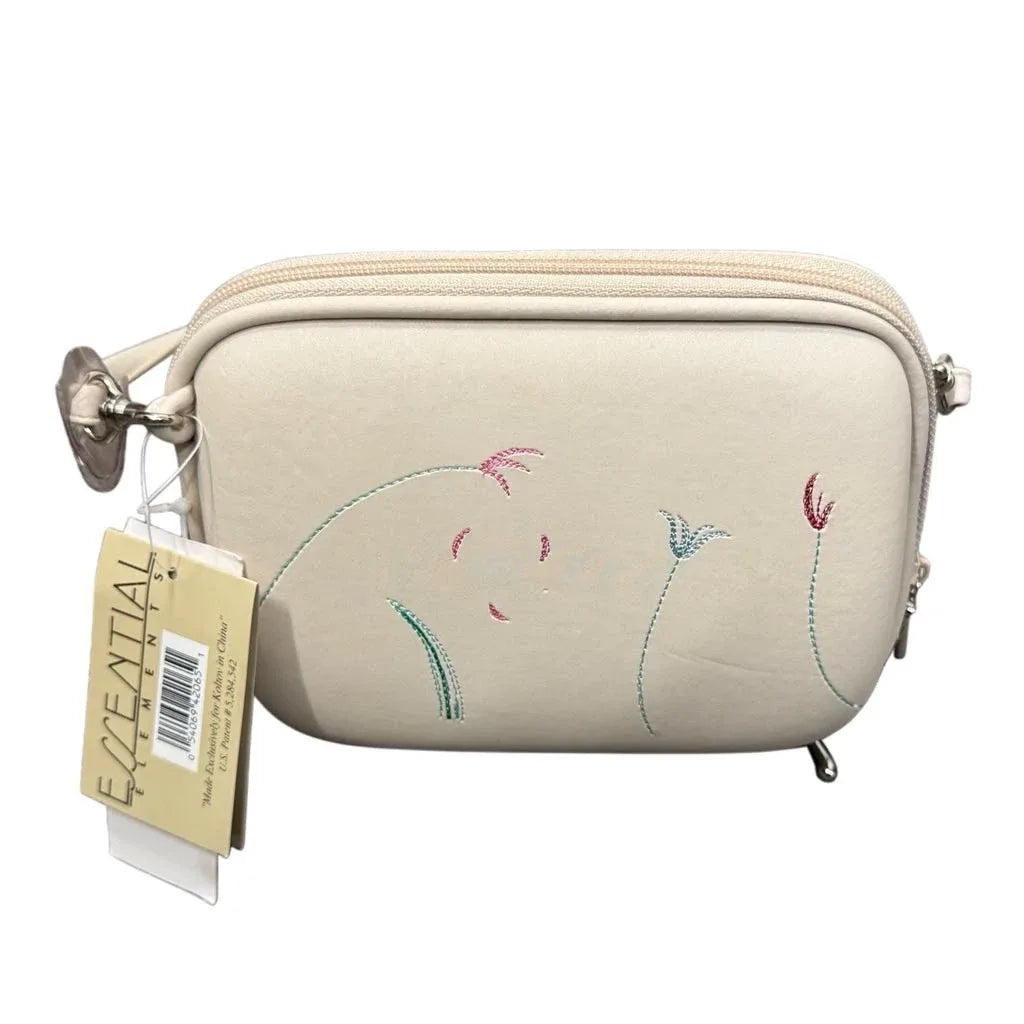 Essential Elements Koltov Collections Embroidered Crossbody Bag - front