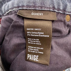 Paige Doheny Straight Leg Jeans Medium Blue - tag