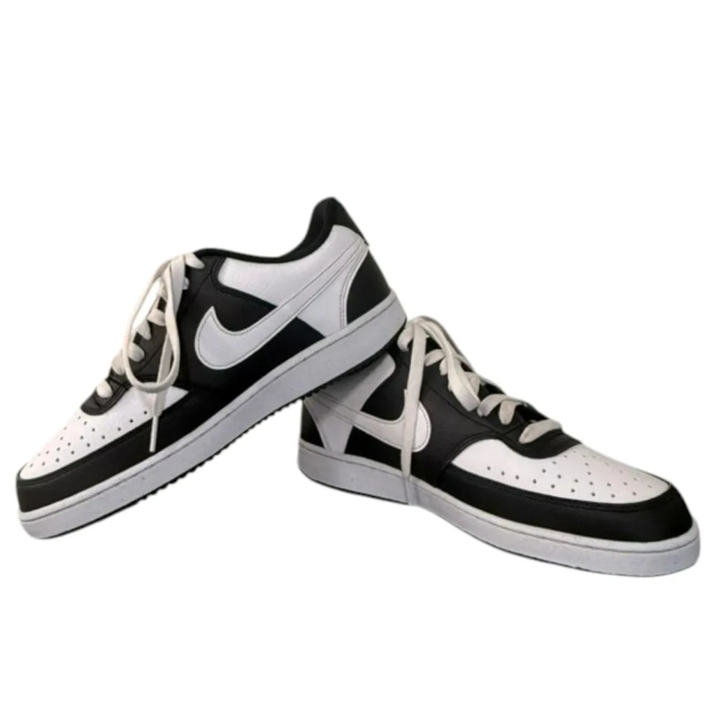 Nike Court Vision Low Sneakers Black/White - detail