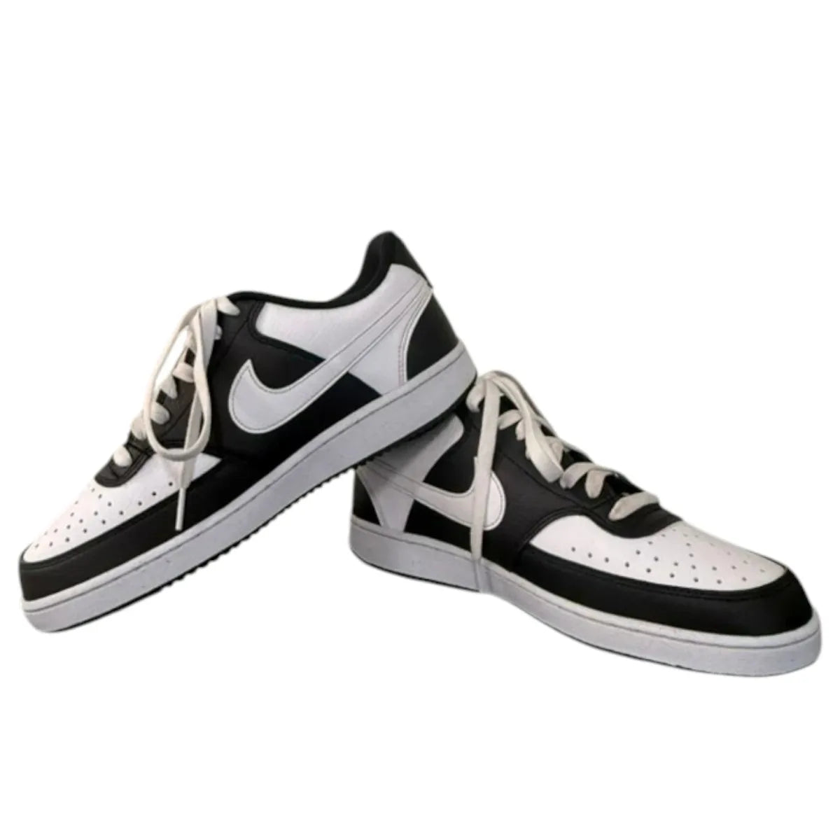 Nike Court Vision Low Sneakers Black/White - detail
