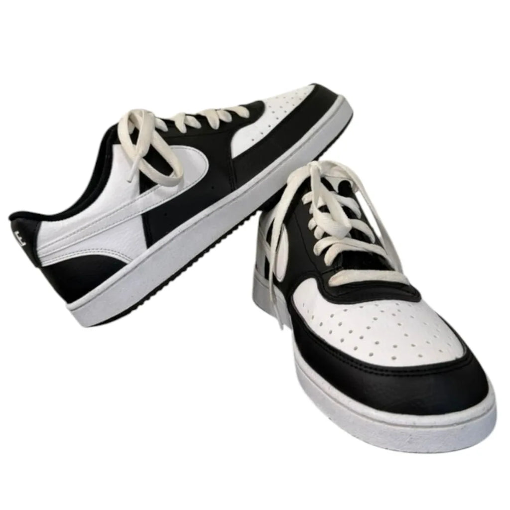 Nike Court Vision Low Sneakers Black/White - detail