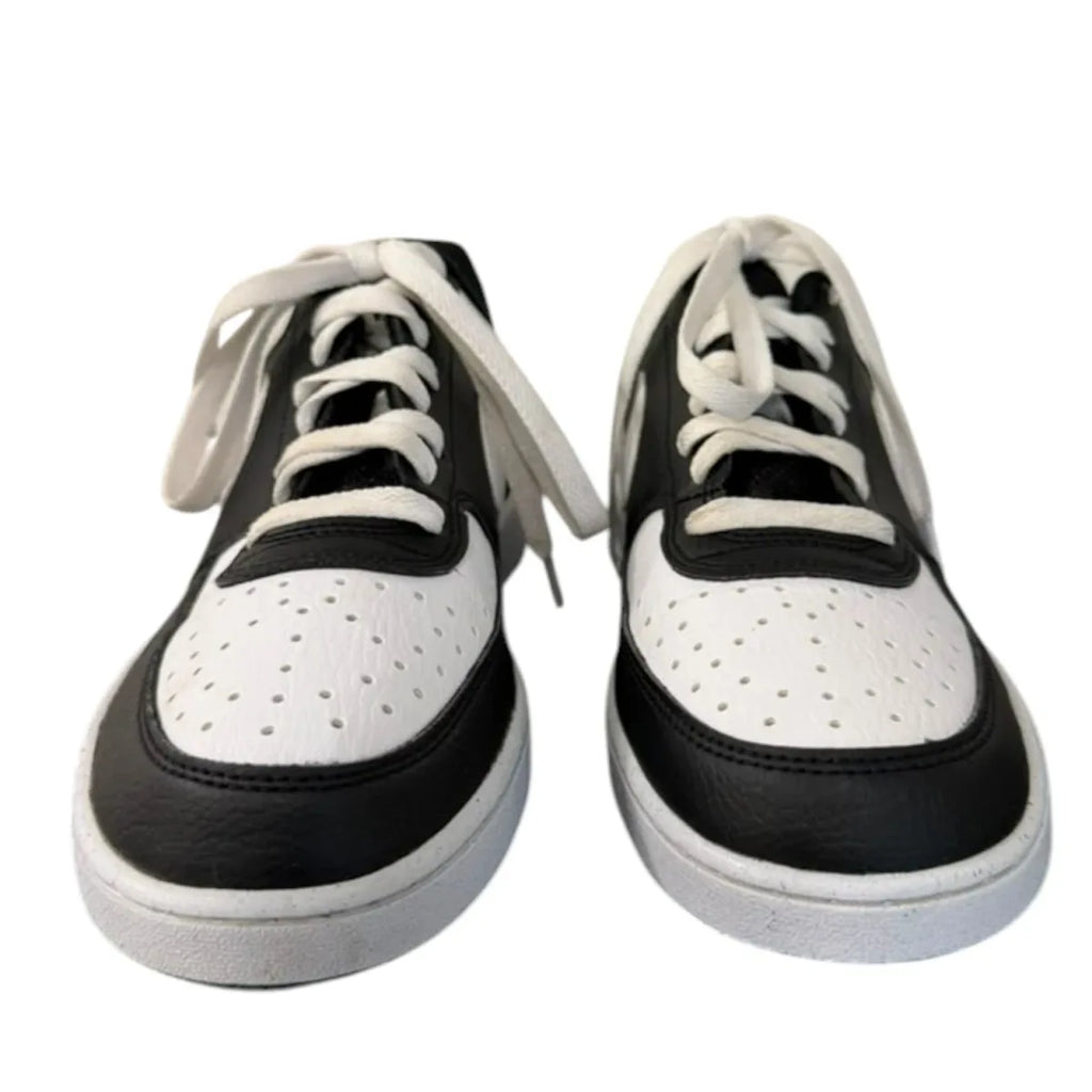 Nike Court Vision Low Sneakers Black/White - front