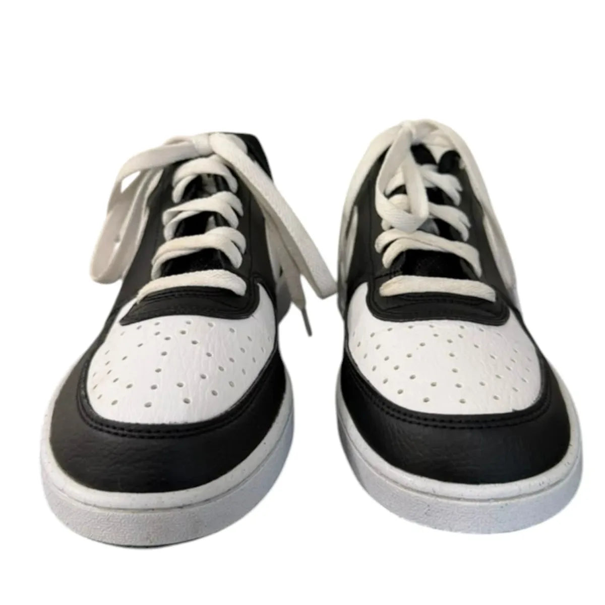 Nike Court Vision Low Sneakers Black/White - front