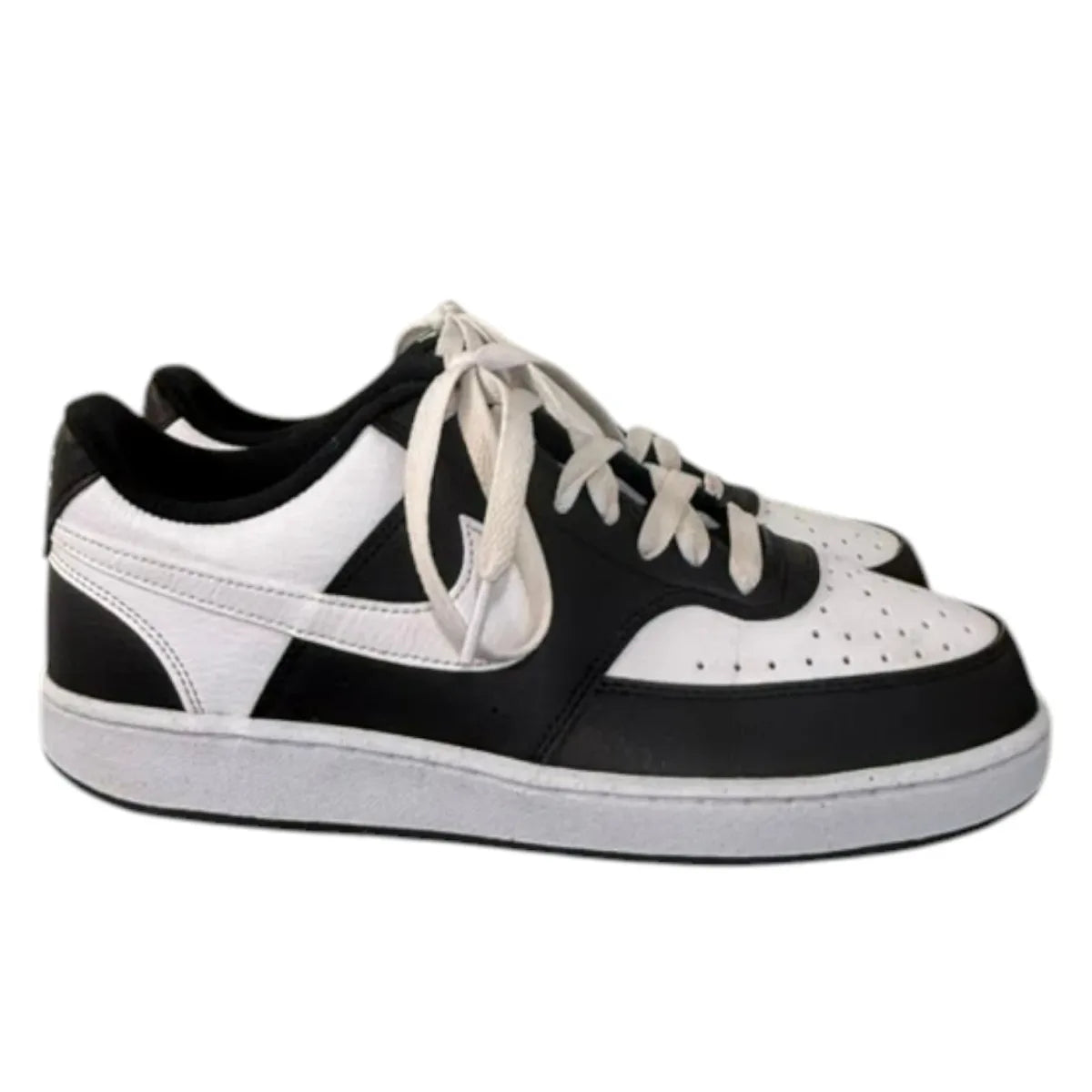 Nike Court Vision Low Sneakers Black/White - detail