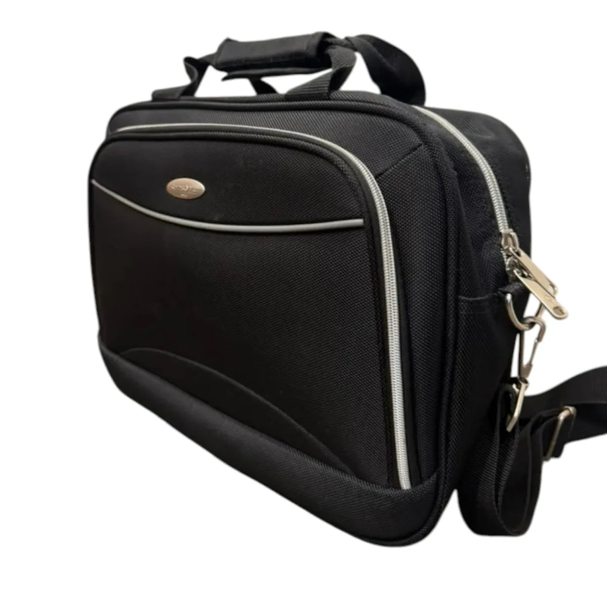 Samsonite Laptop Bag Briefcase Black Padded Compartment - detail