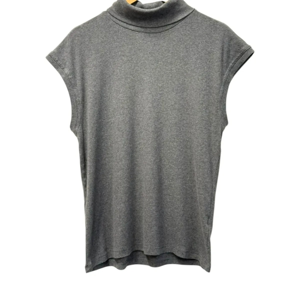 Banana Republic Sleeveless Turtleneck Top Gray - front