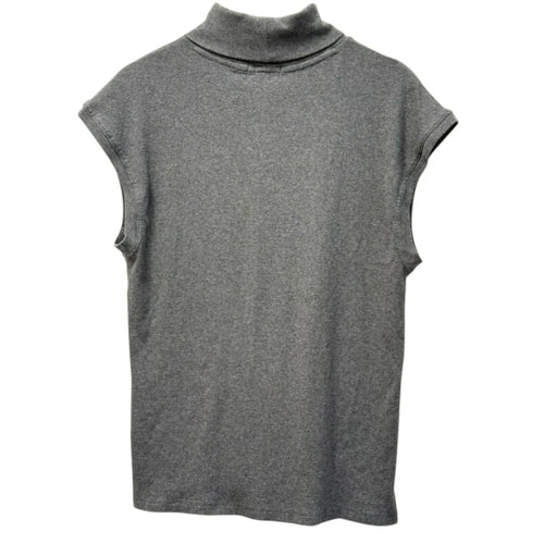 Banana Republic Sleeveless Turtleneck Top Gray - back