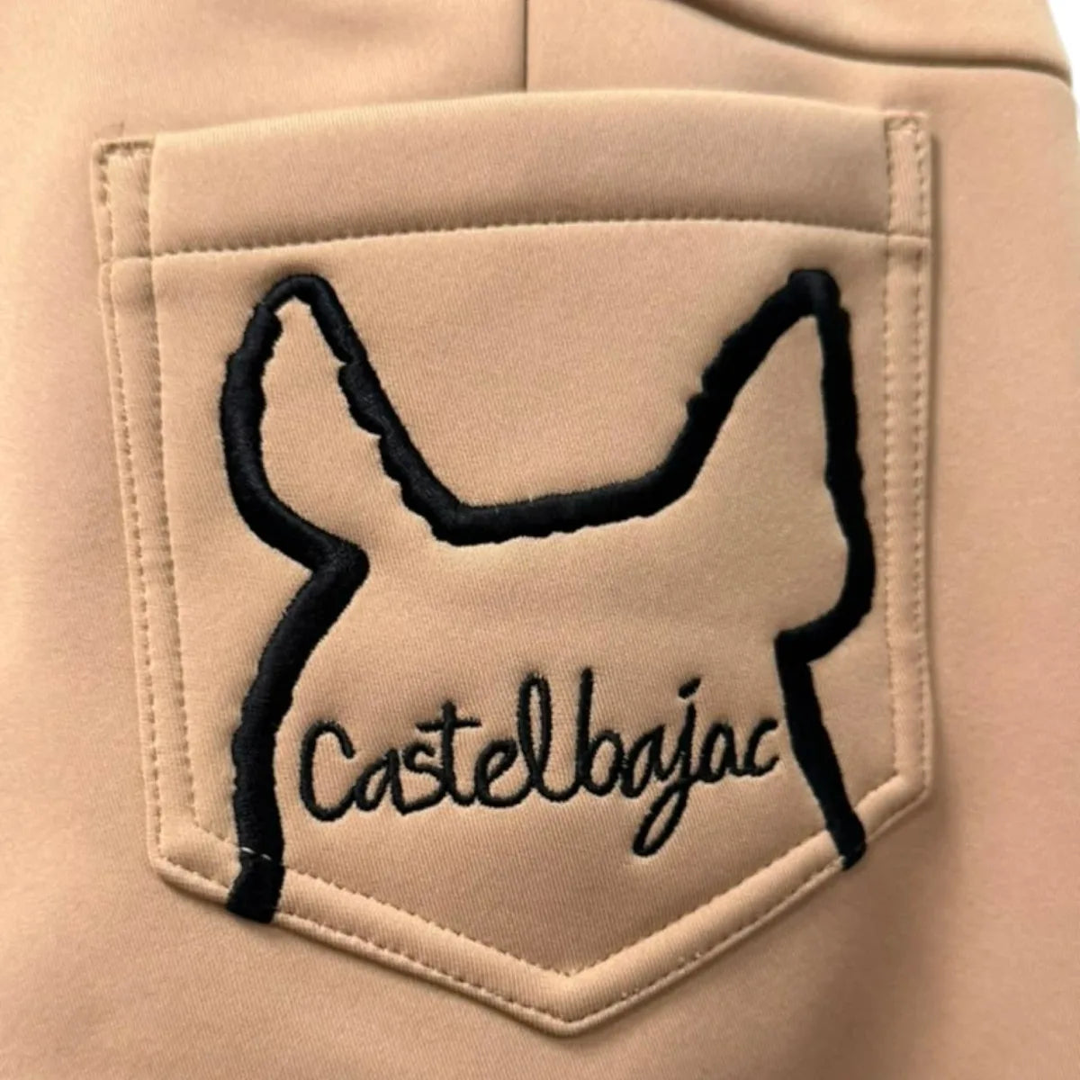 Castelbajac Golf Slim Trousers Tan - detail