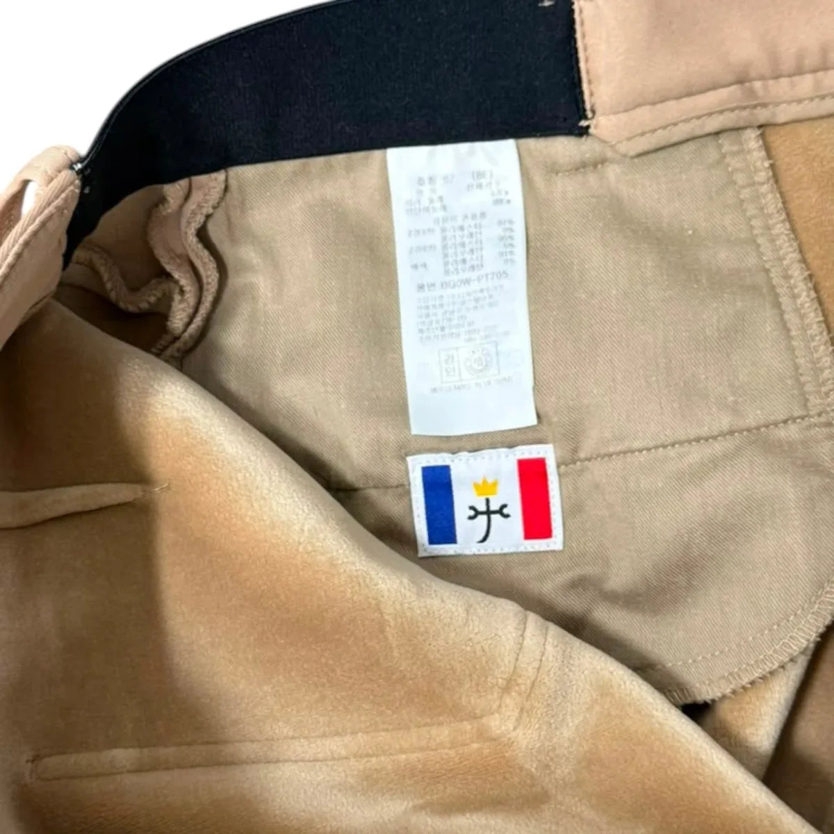 Castelbajac Golf Slim Trousers Tan - tag