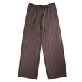 Sincerely Jules Wide-Leg Satin Pull-On Trousers Brown - front