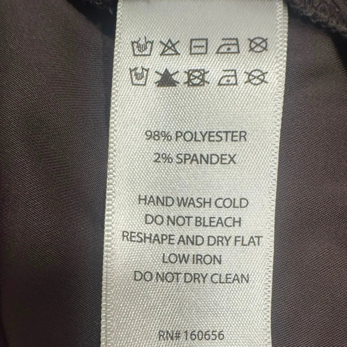 Sincerely Jules Wide-Leg Satin Pull-On Trousers Brown - label