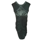 BCBGeneration Ruched Bodycon Dress Satin Cross-Back - back