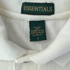 Essentials White Herringbone Polo Shirt Spruce Meadows - tag