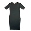 LulaRoe Black Body-Con Midi Dress - front