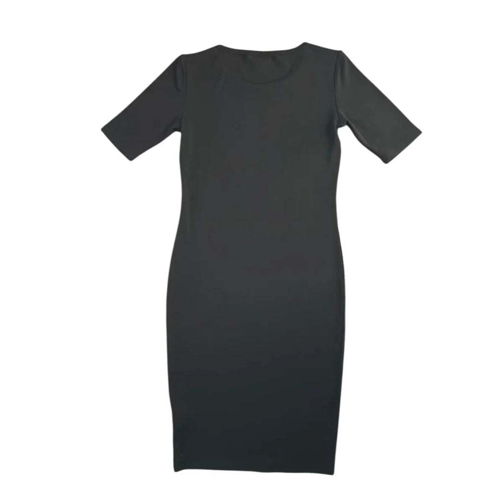 LulaRoe Black Body-Con Midi Dress - back