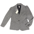 A New Day Grey Tweed Blazer Jacket - front