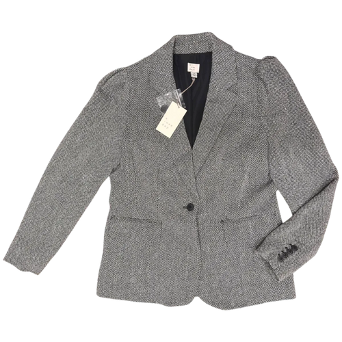A New Day Grey Tweed Blazer Jacket - front
