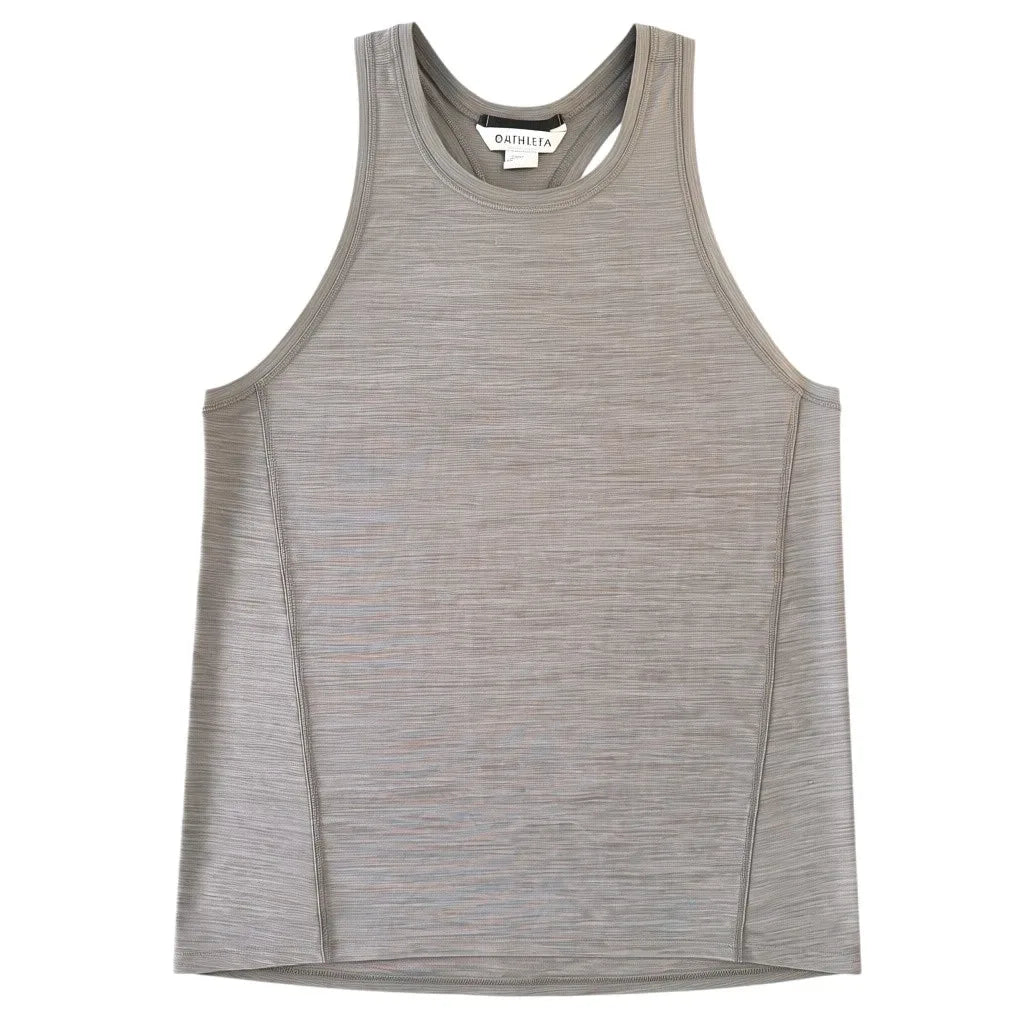 Athleta Heathered Racerback Tank Top Gray XXS - front