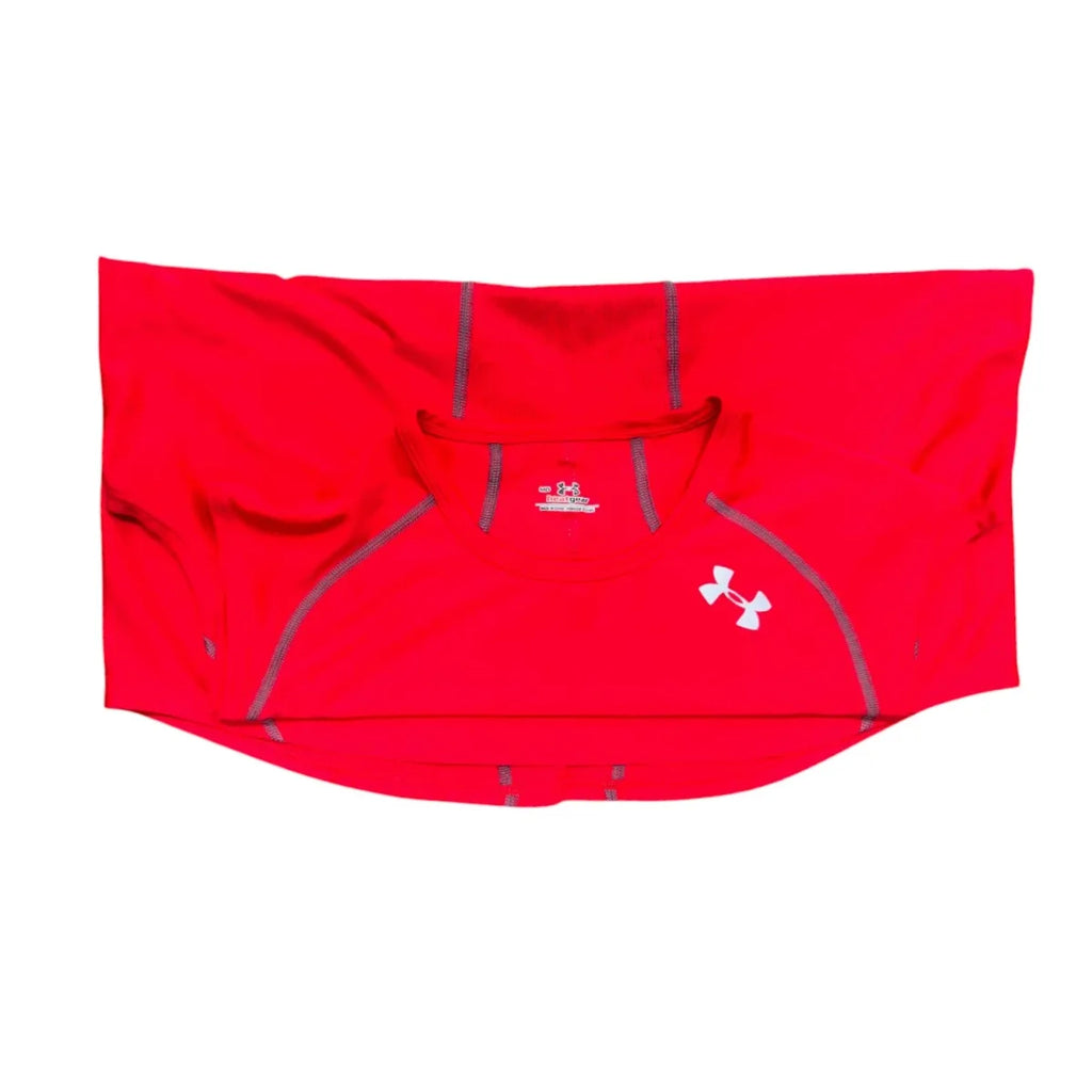 Under Armour HeatGear Sleeveless Training Top Red - back