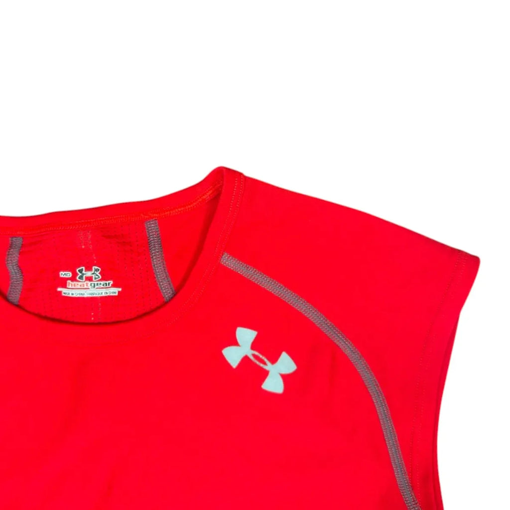 Under Armour HeatGear Sleeveless Training Top Red - detail