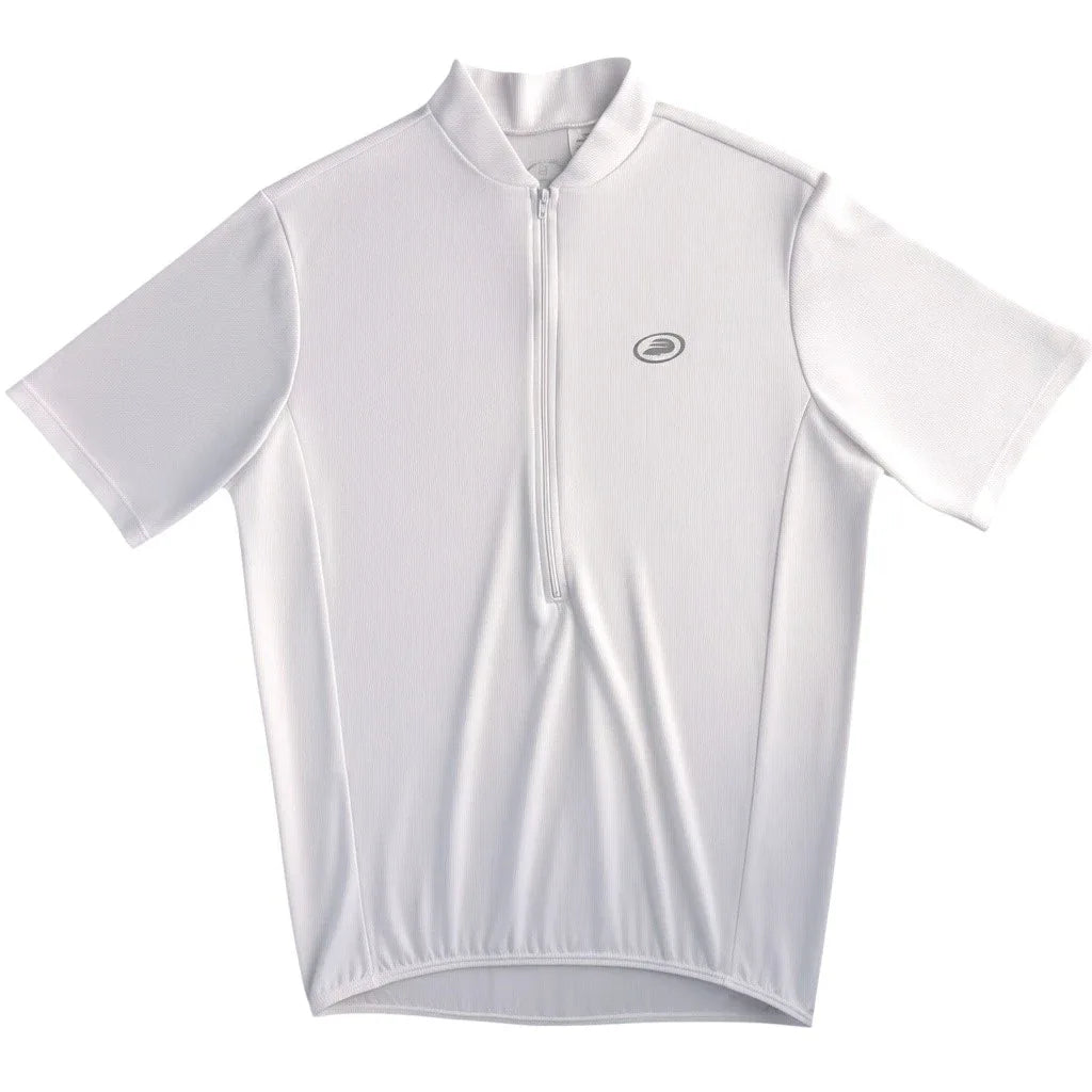 Performance Cycling Jersey Full-Zip White - front