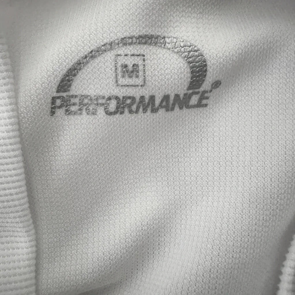 Performance Cycling Jersey Full-Zip White - label