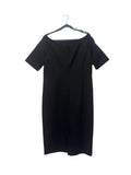 Lafayette 148 New York Black Sheath Dress Size 16 - back