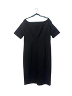 Lafayette 148 New York Black Sheath Dress Size 16 - back