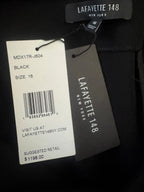 Lafayette 148 New York Black Sheath Dress Size 16 - label