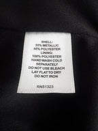 Halogen Metallic Shimmer Button-Front Top Black Gold
