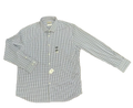 Michael Kors Blue Gingham Slim Fit Travel Stretch Dress Shirt - front