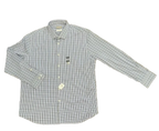Michael Kors Blue Gingham Slim Fit Travel Stretch Dress Shirt - front
