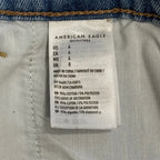 American Eagle Pleated Denim Mom Shorts Light Blue - tag
