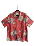 American Eagle Outer Banks Floral Print Camp Collar Shirt XL - front