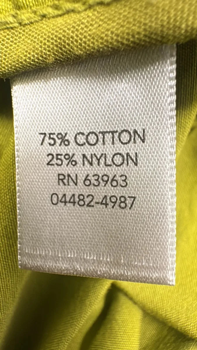 LAL Chartreuse Zip-Up Lightweight Jacket Medium - tag