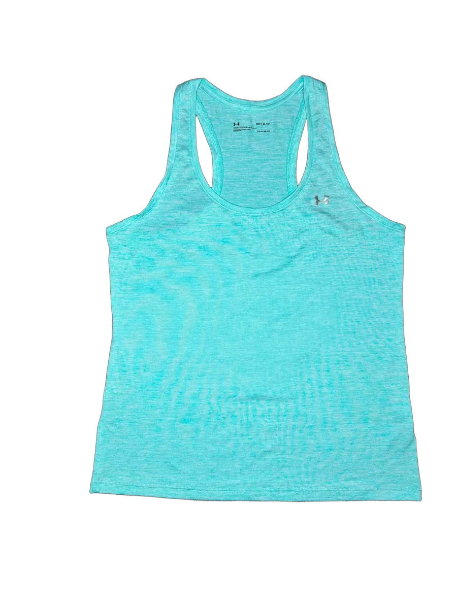 Under Armour HeatGear Racerback Tank Top Teal - front