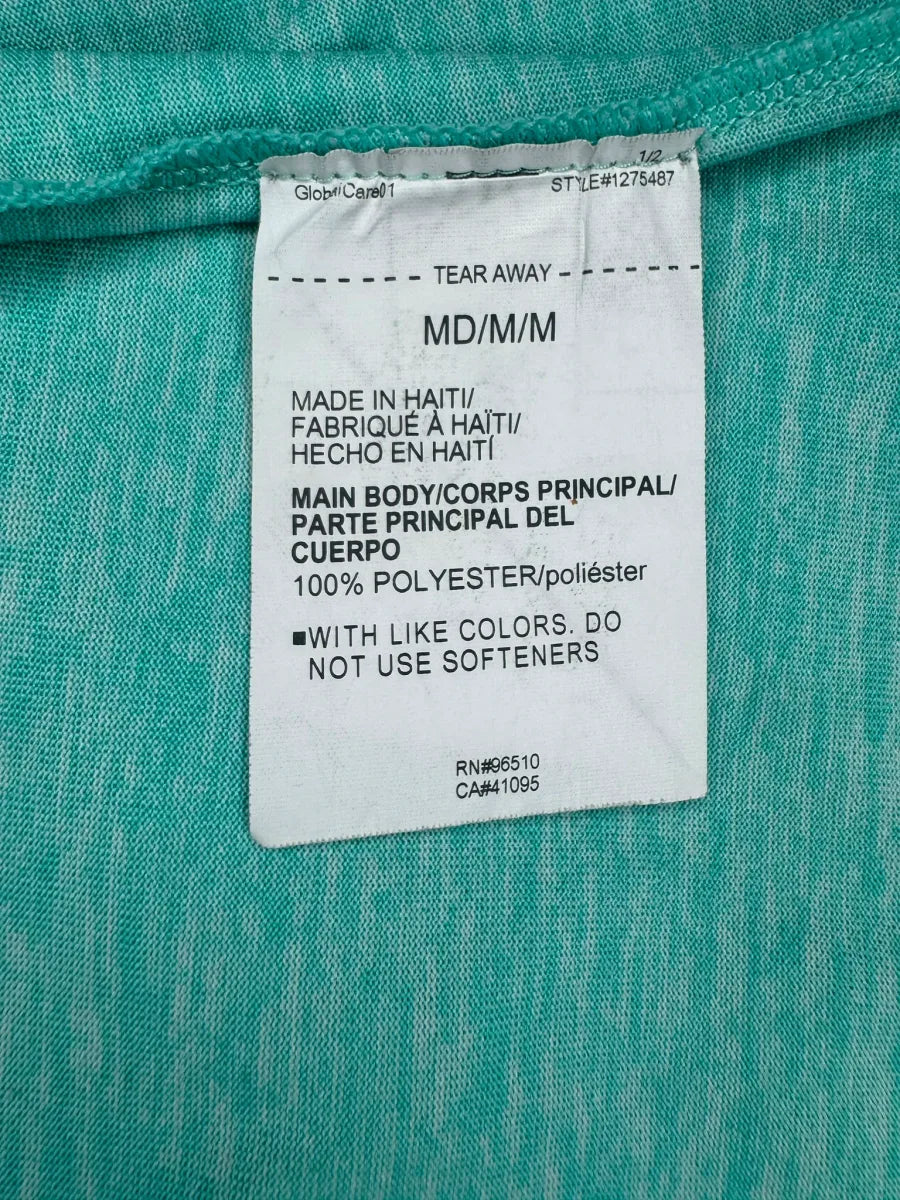 Under Armour HeatGear Racerback Tank Top Teal - tag