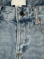 H&M Wide Leg High Waist Jeans Light Blue - detail
