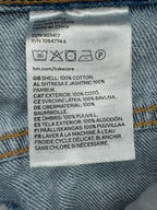 H&M Wide Leg High Waist Jeans Light Blue - tag