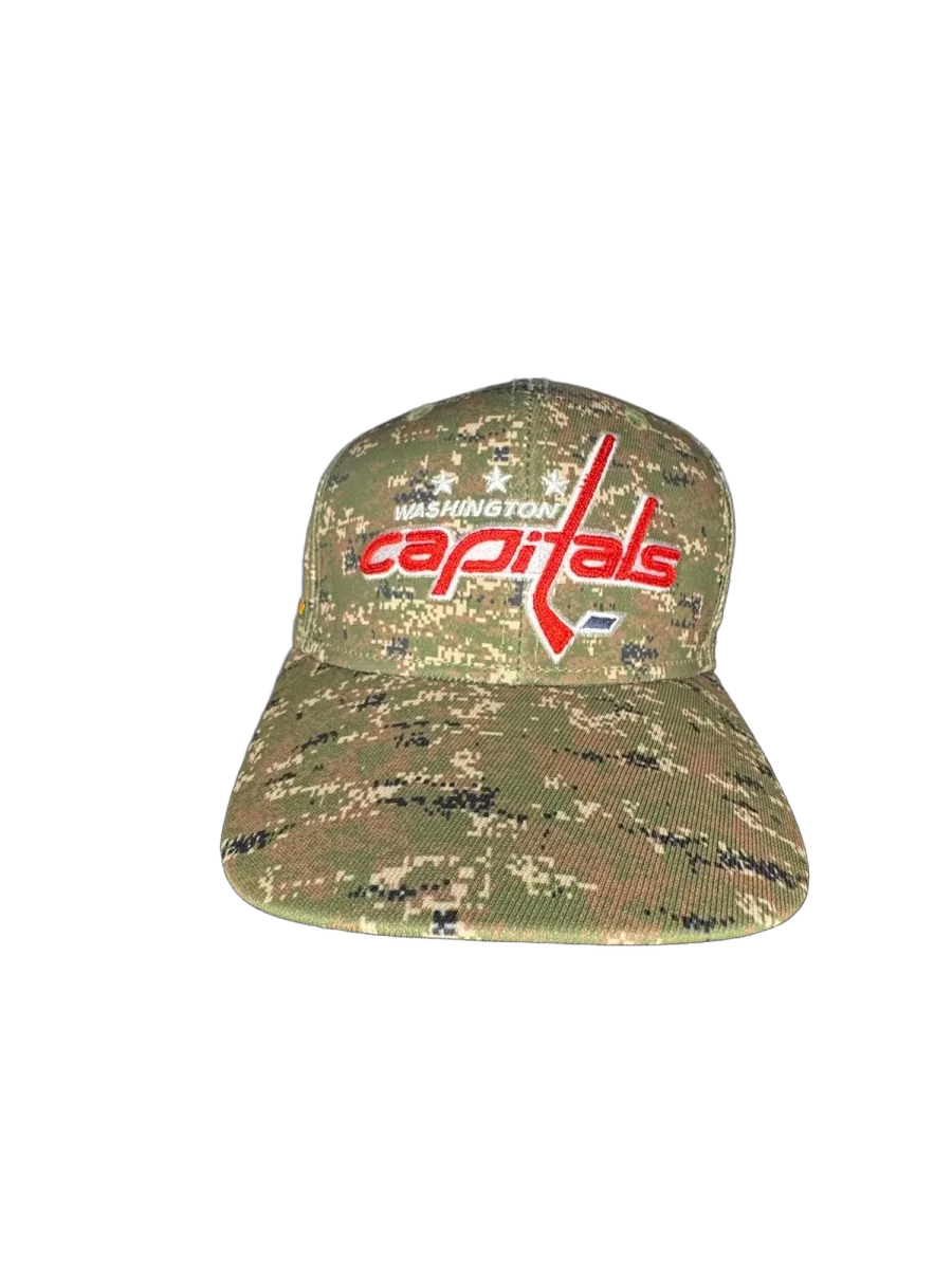 Adidas Washington Capitals NHL Digital Camo Fitted Cap - front