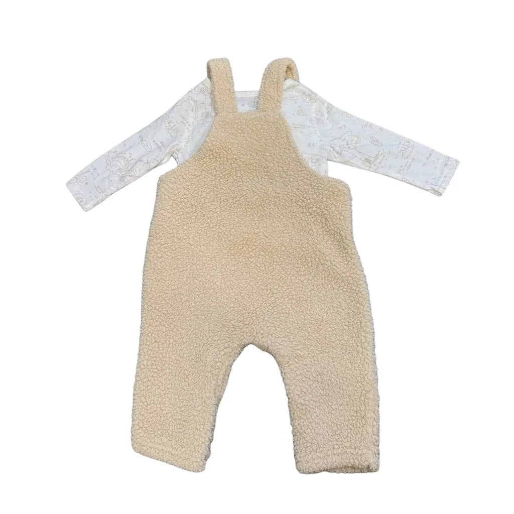 Disney Baby Winnie the Pooh Sherpa Overall Set 9M - back