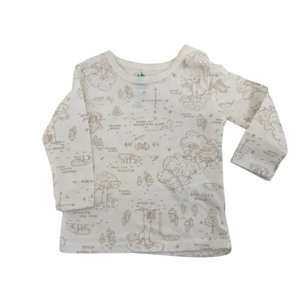 Disney Baby Winnie the Pooh Sherpa Overall Set 9M - front