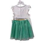 Maggie & Zoe Unicorn Graphic Top Tutu Skirt Set with Headband - back