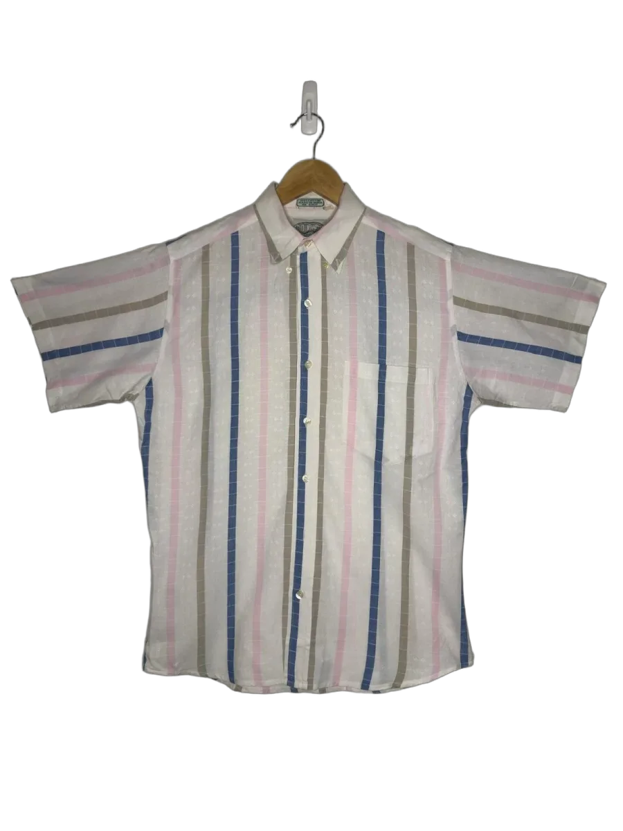 Britches Great Outdoors Vintage Striped Short Sleeve Button-Down - front