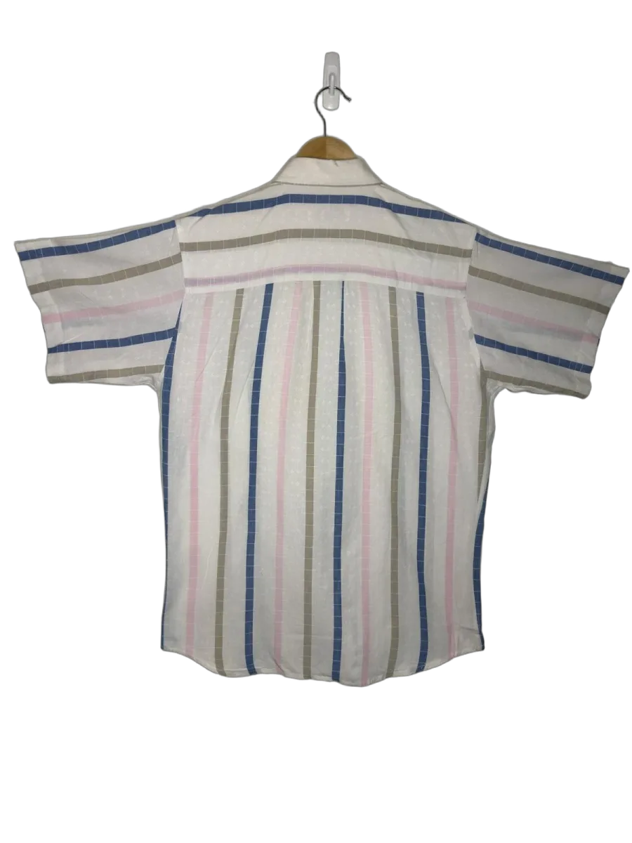 Britches Great Outdoors Vintage Striped Short Sleeve Button-Down - back