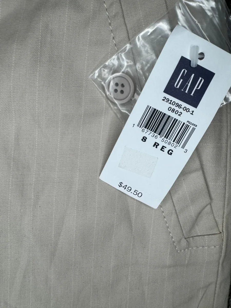 Gap Stretch Classic Fit Khaki Trousers Size 8 - label