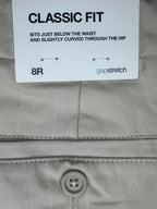 Gap Stretch Classic Fit Khaki Trousers Size 8 - label