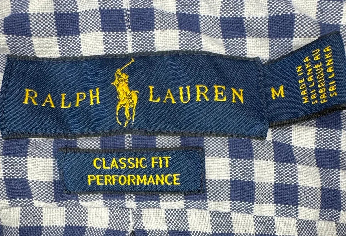 Ralph Lauren Classic Fit Performance Gingham Shirt - label