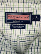 Youth Long-Sleeve Shirt with Buttons and Vineyard Vines - label