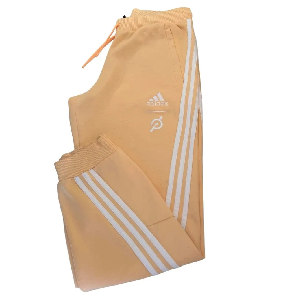 Adidas x Peloton 3-Stripe Fleece Jogger Sweatpants Peach - front